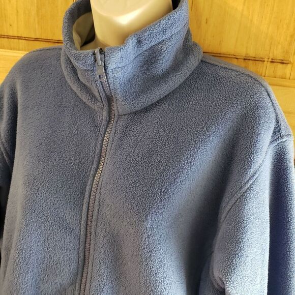 Columbia Fleece Jacket Women's Medium Basique Blue Full Zip - Picture 1 of 7